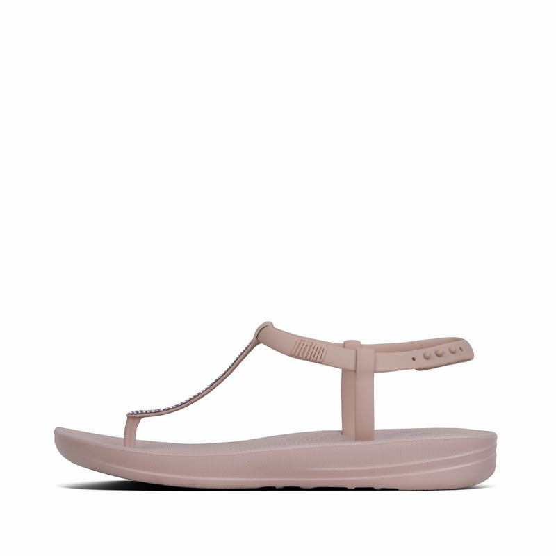 FitFlop Iqushion Sparkle HellLila - FitFlop Flip Flops Damen Sale [MYAT-48326]